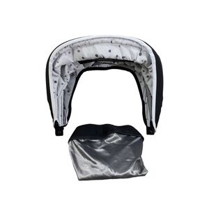 Mockingbird Extendable Canopy with Sunshade, Black, Watercolor Drops